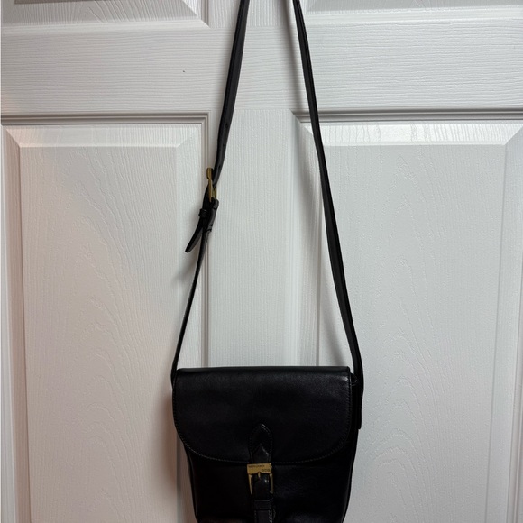 Black Leather Ralph Lauren women’s Crossbody Bag - Picture 2 of 10